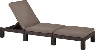 Obrázek produktu pro Zahradní lehátko Keter Daytona De Luxe - 195 x 65 x 25,5 cm - hnědá / béžová