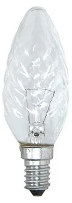 Produktbild von Rex Glühbirne Kerze gedreht 15W E14 KLAR Glühlampe warmweiß dimmbar