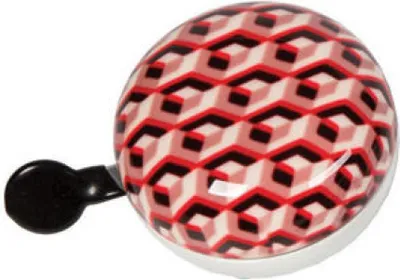 Produktbild von WIDEK Ding Dong Fahrradklingel Mosaic rot Ø 80 mm