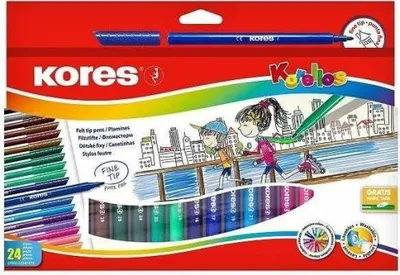 Immagine prodotto di Pennarelli per bambini KORELLO, 24 colori