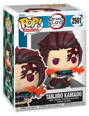 Image de Demon Slayer : Kimetsu no Yaiba - Le Film, figurine en vinyle POP! Animation, Tanjiro, 9 cm