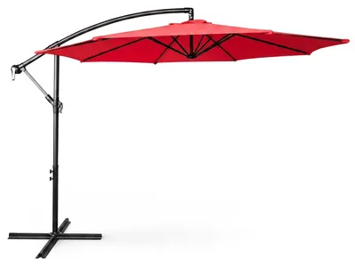 Zdjęcie produktu dla Parasol ogrodowy ASTER ochrona UV w kolorze czerwonym 300x300x245 cm