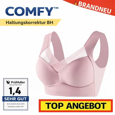 Obrázok produktu pre Comfy™ podprsenka na korekciu držania tela bez kostíc Dámska podprsenka na podporu Komfortná podprsenka Push-Up Support Bra: Ružová / L