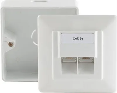 Produktbild von shiverpeaks cat. 5e Anschlußdose 2-Fach AP/UP