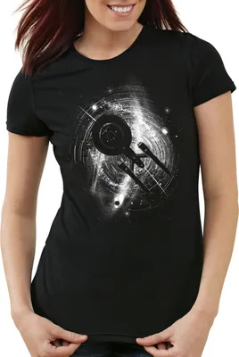 Produktbild von style3 Enterprise in Space Damen T-Shirt NCC-1701 trekkie trek, Größe:S
