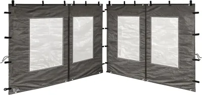 Obrázek produktu pro Boční stěny s okny, 2 kusy, rozměry 300 x 195 cm, pro pavilon 3x3 m, barva antracit