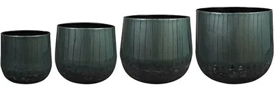 Obrázok produktu pre Ter Steege Obal Ninthe - Metallic Green (Set 4 ks), priemer 36 cm