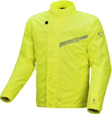 Image de Veste de pluie pour moto Macna Spray, jaune fluo, S