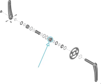 Produktbild von SHIMANO Lagerschale BB-MT801 Rechts Lagerschale - für Hollowtech II Innenlage...