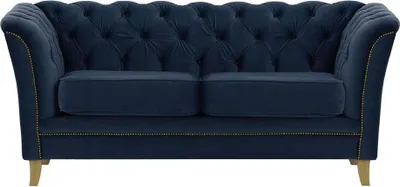 Zdjęcie produktu dla Sofa dwuosobowa Karin-Velluto 11-jasny dąb-rustykalne złoto