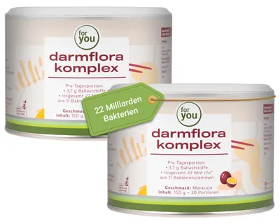 Produktbild von for you darmflora komplex - Maracuja Doppelpack