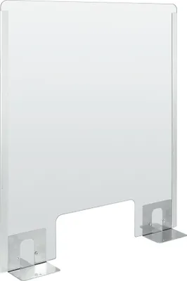Produktbild von Spuckschutz mit Öffnung für Ladentische und Schreibtische - 660x760 mm