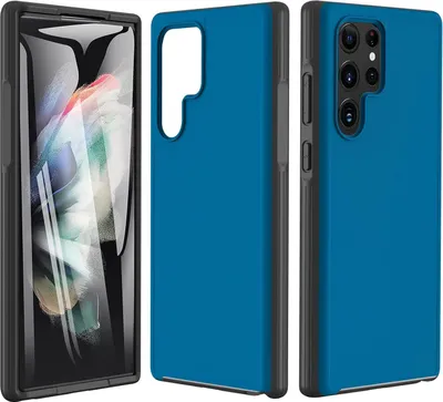 Obrázok produktu pre Puzdro pre Samsung Galaxy S22 Ultra, modré, plastové, odolné, SM-S908
