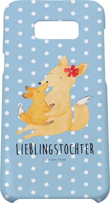 Produktbild von Mr. & Mrs. Panda Samsung Galaxy S8 plus Handyhülle  Fuchs Mama - Blau Pastell - Geschenk, Handy Case, Mutter, Muttertag, Hülle, Tochter, Schoß, Cover