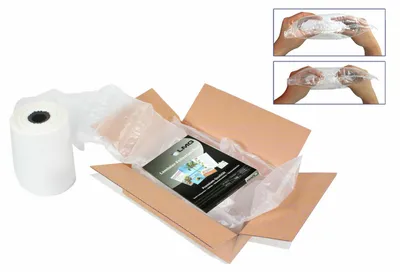 Produktbild von 1x Luftkissenfolie für LMG Luftpolstermaschinen 200x100mm 300 m lang 2700 Kissen