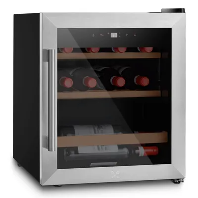 Produktbild von Les Petits Champs Weinkühlschrank CAVC15 / 15 Flaschen / 4°C - 18°C / Digitales Bedienfeld /4 Böden