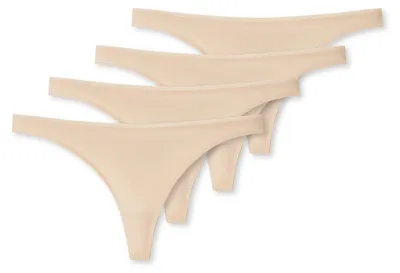 Produktbild von Schiesser Damen String 4-Pack Serie 95-5 - sand - Größe 36