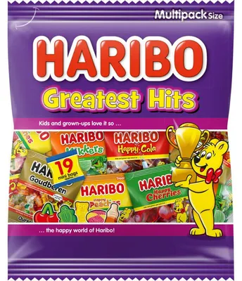 Produktbild von Haribo Greatest Hits Mix 475g – Bunte Fruchtgummi- und Lakritzsorten