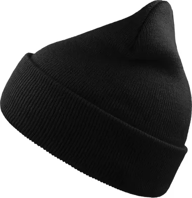 Image de Atlantis - Bonnet "Wind" avec poignets pour homme/femme unie AB617 (Taille unique) (Noir)