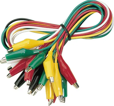 Produktbild von Krokoklemmen-Satz McPower "GT-1810", 10-teilig, 50 cm Kabellänge