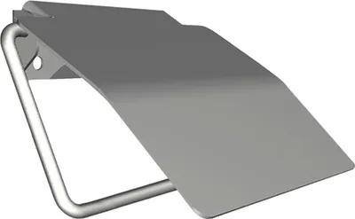 Zdjęcie produktu dla Uchwyt na rolkę WC KWC AR, RODAN, stal nierdzewna, 135x130x25mm, natynkowy