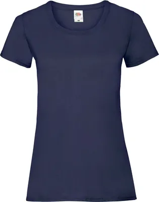 Produktbild von Fruit Of The Loom Lady-Fit Damen T-Shirt (5 Stück/Packung) BC4810 (XL) (Dunkelblau)