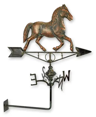 Produktbild von Wetterfahne Pferd aus Eisen Wandhalterung  Replikat Retro Design Dekoration