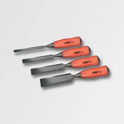 Produktbild von Meißel-Set 4-teilig aus hochwertigem Stahl, geschärft, 6 mm, 13 mm, 19 mm, 25 mm