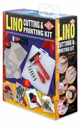 Produktbild von Essdee Lino Schneide- und Druckset 23-teilig für kreative Drucktechniken