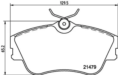 Produktbild von HELLA Bremsbeläge Satz Vorne Bremsklötze für VW Transporter IV Bus (70B, 70C, 7DB, 7DK, 70J, 70K, 7DC, 7DJ) 8DB 355 018-071