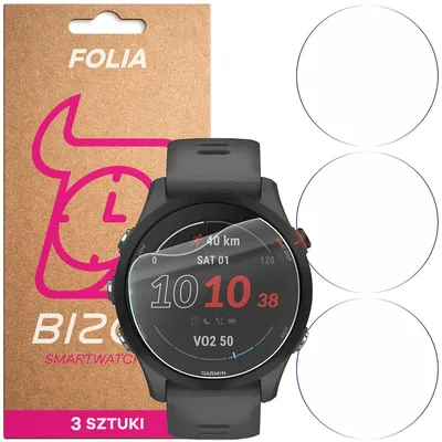 Produktbild von 3x Schutzfolie für den Bildschirm für Garmin Forerunner 255, Bizon Watch HydroFlex