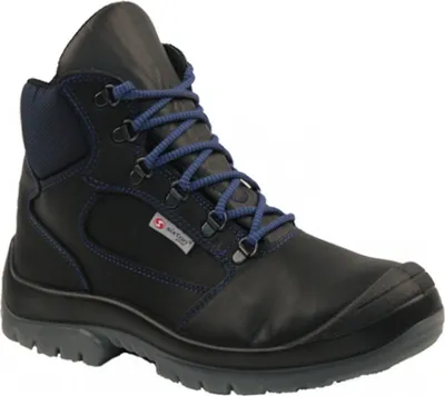 Produktbild von Sixton Sicherheits-Schnürstiefel ILLINOIS S3 SRC nach EN 20345:2011 Farbe: schwarz/blau schwarz  Größe 43