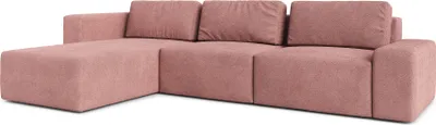 Image de AX LIVING Canapé XXL L Form Arkleton Canapé d'angle Grand rose 360cm Confort G