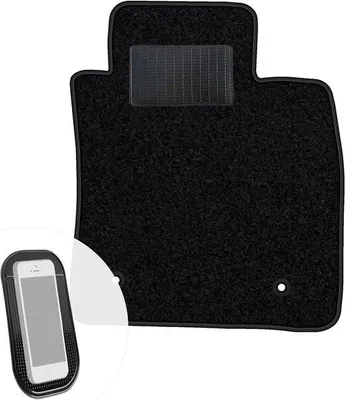 Image de Tapis de voiture - Velours - 1 pièce - Noir - Protection de l'habitacle - Spécifique au véhicule