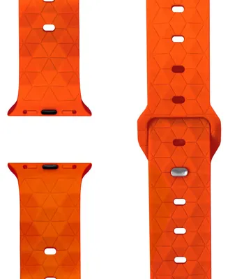 Immagine prodotto di Bracciale Hexion per Apple Watch SE/10/9/8/7/6/5/4/3/2/1, bracciale sportivo in silicone, 38/40/41/42 mm - Arancione sole
