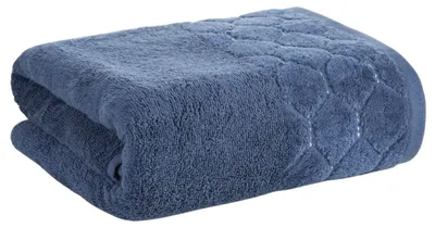 Produktbild von EUROFIRANY | Badetuch - Seifentuch - Duschtuch - 50 x 90 cm - blau - 100% Baumwolle - Handtuch - Praktisch