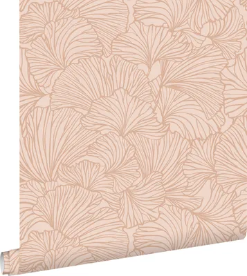 Produktbild von ESTAhome Tapete Ginkgoblätter Terrakottarosa 53 cm x 10.05 m