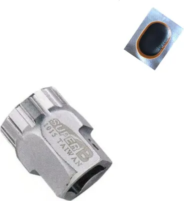 Produktbild von SUPER-B TB-1015 Innenlager Werkzeug Freilaufzahnkranz Abzieher inkl. 1 x Schlauchflicken