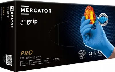 Produktbild von Nitrilhandschuhe 50 Stück 10-XL Gogrip Blue
