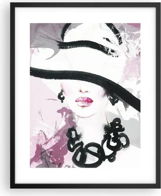 Produktbild von Gerahmtes Poster - Schwarzer Rahmen - Frau Abstraktion - 40x50 cm - Wand Bild - Wanddeko - Wandbilder - Kunstposter - Wandposter - Bilderrahmen - Bilder - Kunstdruck - Wandbild - P2BPA40x50-3690