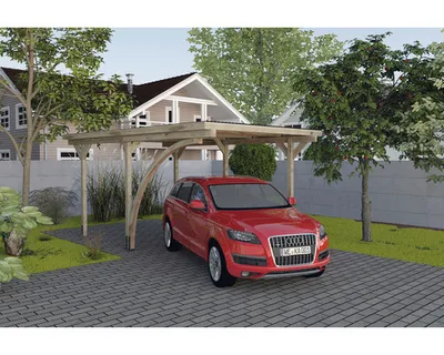 Produktbild von Einzelcarport 606 A Gr.1 Rundbogen B x T x H 300 x 500 x 229