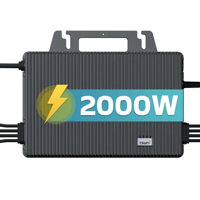 Produktbild von TSUN Mikro-Wechselrichter 2000W TSOL-MS2000 für Balkonkraftwerk, IP67 wetterfest, 4 MPPT, Bluetooth & WIFI, Micro Inverter