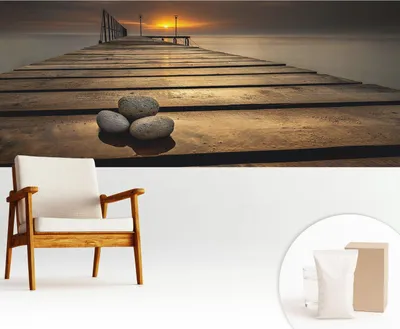 Obrázok produktu pre Samolepiaca fototapeta – 250 x 104 cm – tapeta – nástenná tapeta – nástenné obrazy – samolepiaca fólia – dekoratívna fólia – tapetová fólia – stena – dekorácia – obývacia izba – západ slnka