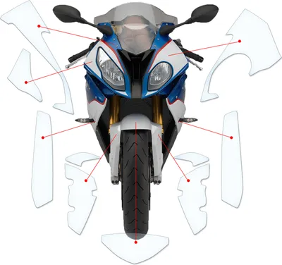 Produktbild von Lackschutzfolie Steinschlagschutz passend für BMW S1000RR 2015-2018