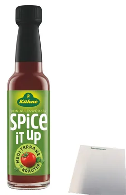 Produktbild von Kühne Spice it up Mediterrane Kräuter (90ml Flasche) + usy Block