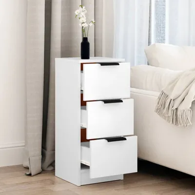 Produktbild von " "Sideboard - praktischem Design - Wohnzimmerschrank - Kommde für Flur - Weiß 30x30x70 cm Holzwerkstoff NeuMöbel 4984002