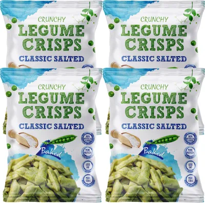 Image de Want Want Salted Classic Legume Crisps Chips de légumineuses 85g paquet de 4