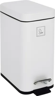 Produktbild von SVITA STM5 Mülleimer Treteimer 5l inkl. Inneneimer Softclose-Deckel Weiß