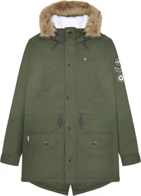 Produktbild von Lambretta - Parka für Herren, Sherpa-Futter LB319 (L) (Khakigrün)