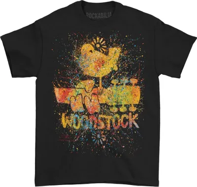 Produktbild von Woodstock - T-Shirt für Herren/Damen Uni RO2642 (XXL) (Schwarz)